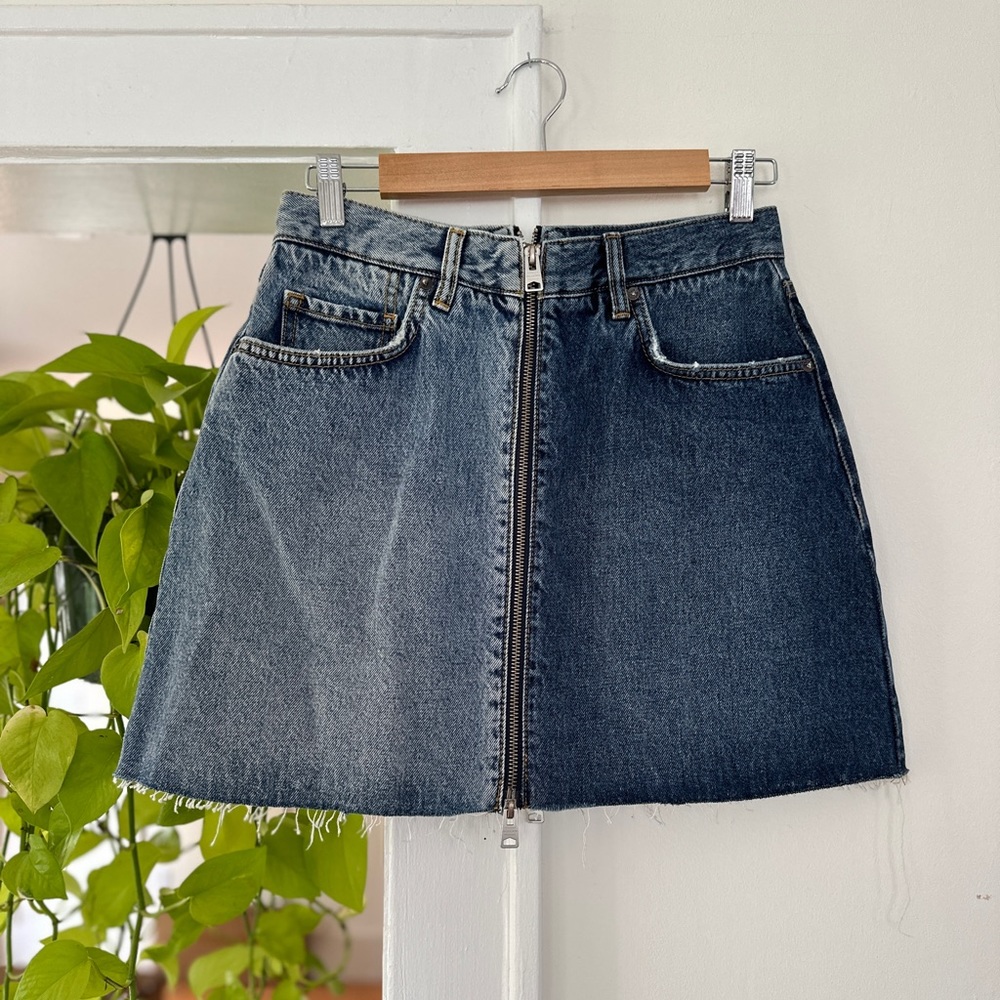 Like new Rag & Bone Denim Zip Mini